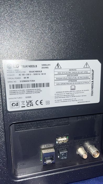 TV LG, încă în garanție