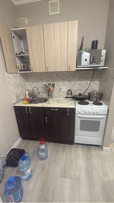 Кухонный гарнитур в рабочем состоянии