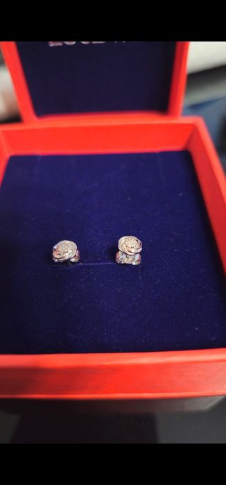 Гвоздики с бриллиантом за 35 000