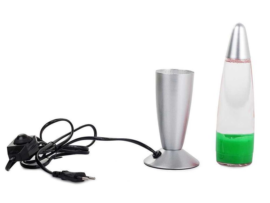 Lampa decorativa cu lava, verde, 34 cm