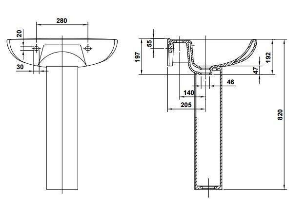 Раковина GALA ELIA 18430 сотилади