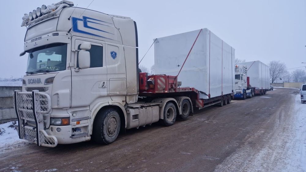 Transport agabaritic utilaje auto Suedia Romania