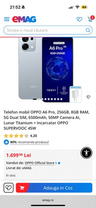 Telefon Oppo A6 Pro