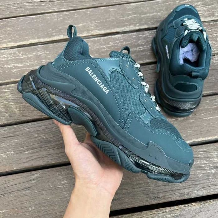 Balenciaga Triple S - Dark Grey/Dark Green/Grey