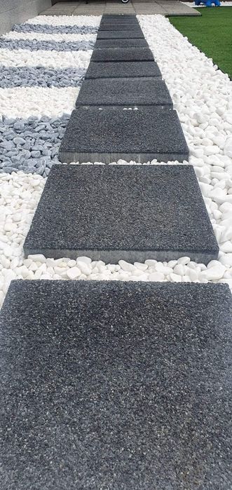 Pietricele decorative marmura alba thasos piatra gradina amenajare