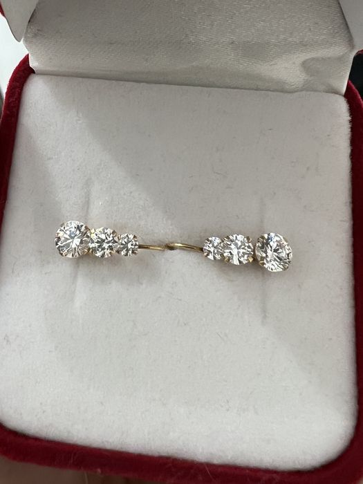 Золотые серьги новые