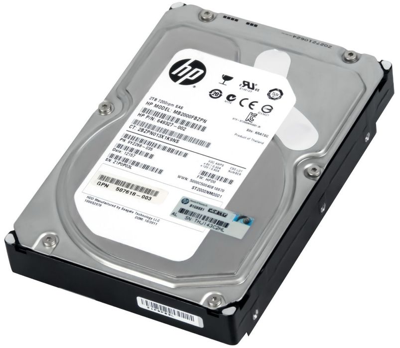 Серверный жесткий диск HP 2TB SAS 3.5"
