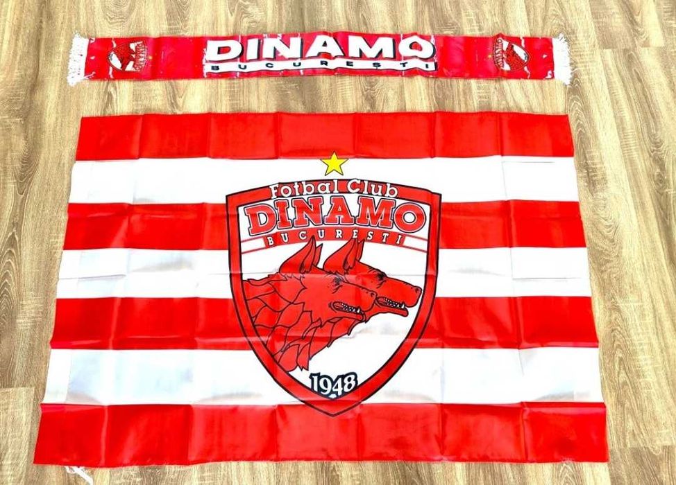 Set Eșarfă Dinamo + Steag Dinamo 90x150cm