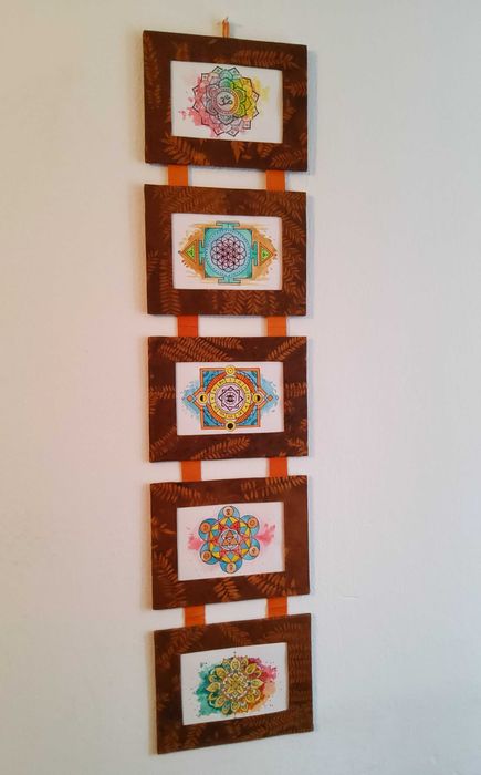 Mandala art - aquarele pictate manual