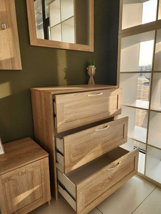 Комод СИРИУС 3 ящика  – для спальни, гостиной, прихожей. Беларусь