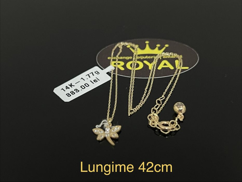 Bijuteria Royal CB : Lănțișor damă aur nou 14k 1,77gr