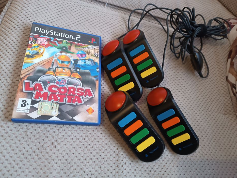 Joc Ace Racers  La Corsa Matta Play Station 2 ps2 + accesorii 4 buzz