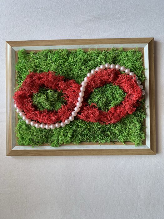 Изработвам картини със скандинавски мъх по поръчка