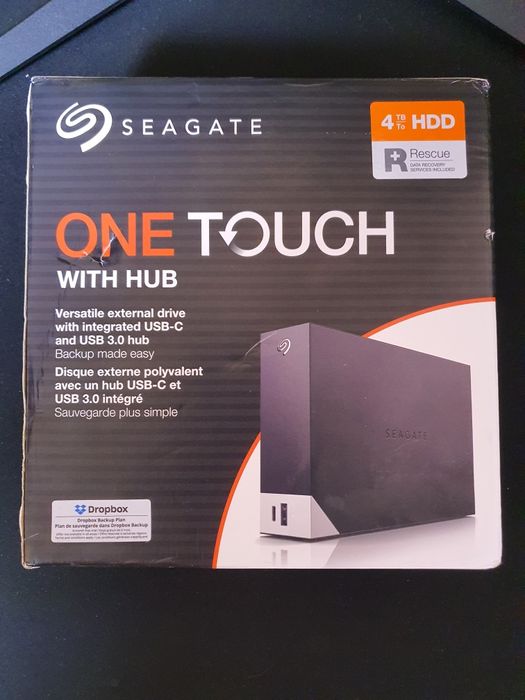 NOU, Hard Disk Extern Seagate One Touch Hub 4TB, USB 3.0