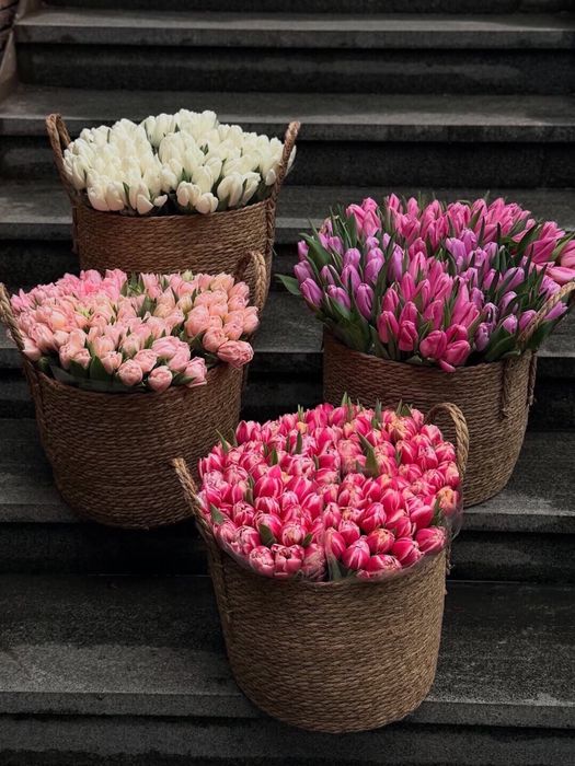 Тюльпаны пионы розы цветы букет