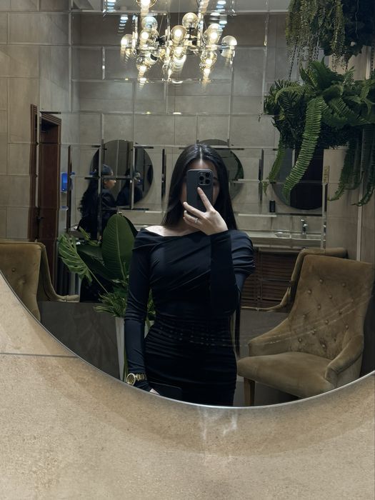 Вечернее платье черное