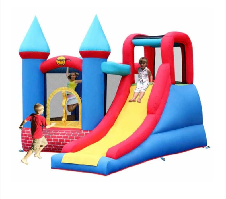 Castel gonflabil Happy Hop cu tobogan şi pompă inclusă - Spațiu de joacă copii