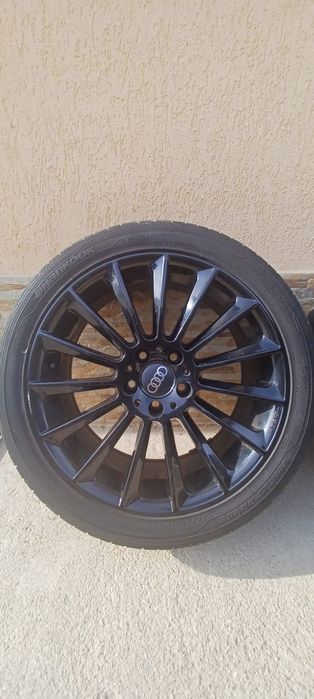 Jante + Cauciucuri/Set 4 jante Audi originale R18+ anvelope 245/40 R18