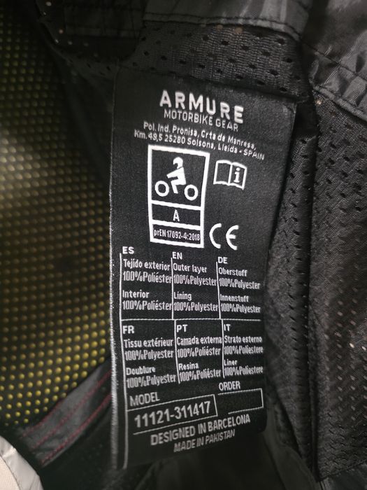 Geaca moto Armure marimea L