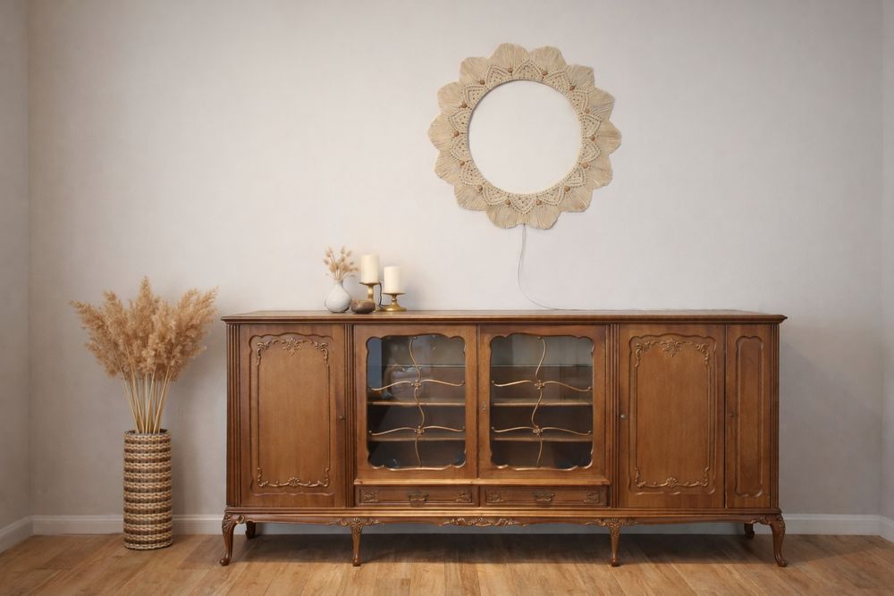 Decorațiune/lampă macrame & led