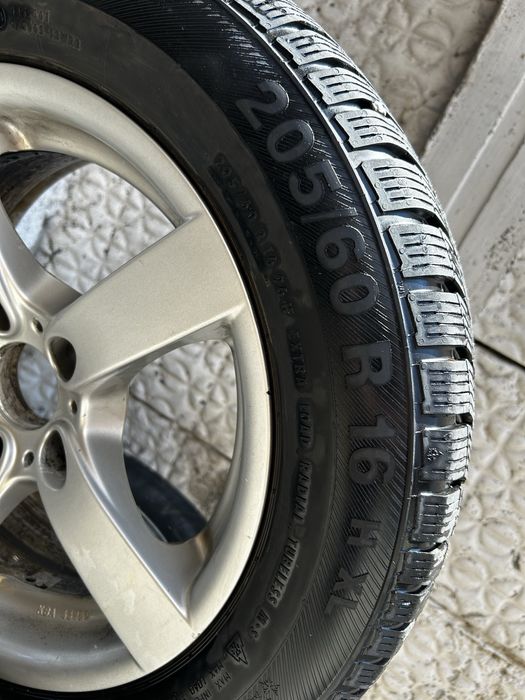 Roți iarnă 16” – jante aliaj 5x120 ET20 + cauciucuri Polaris
