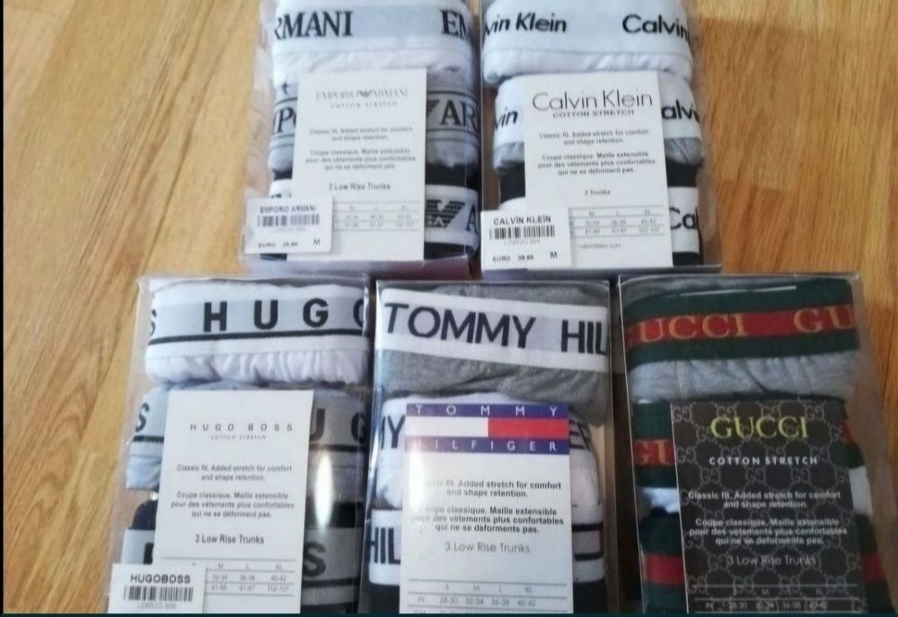 Boxeri -calvin klein / Tommy Hilfiger /Hugo boss - 2 seturi la 90 lei