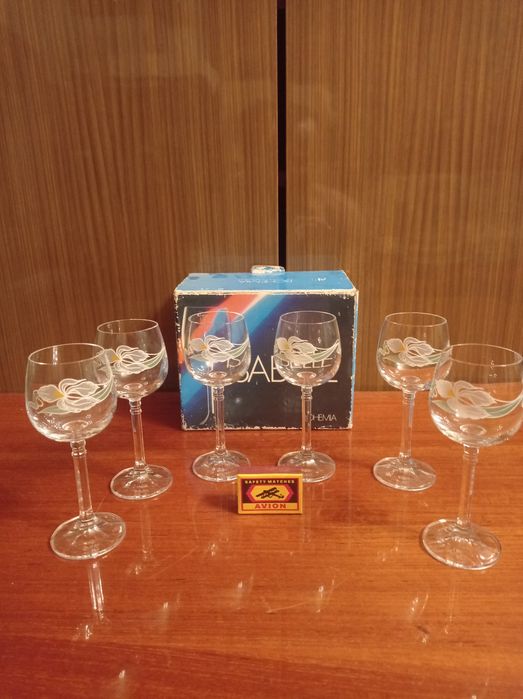 Фужеры.Богемское стекло.Хрустальные фужеры,рюмки,стаканы.