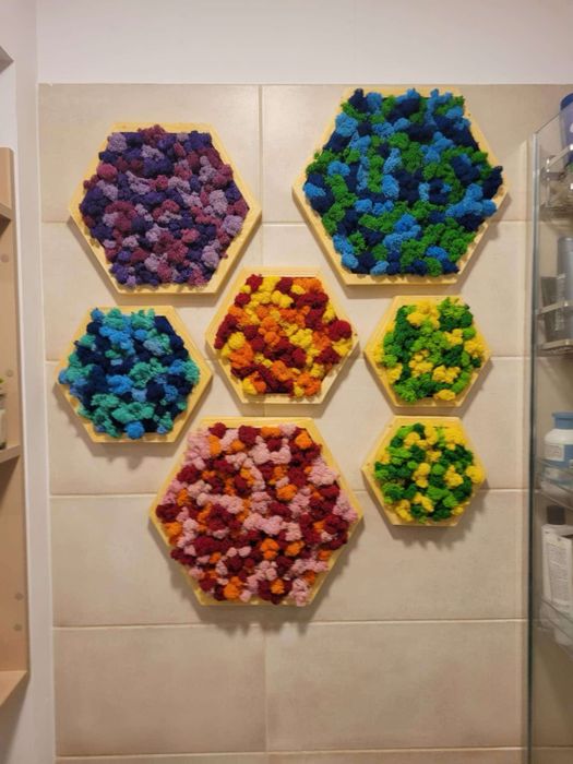 Set 3 hexagoane premium