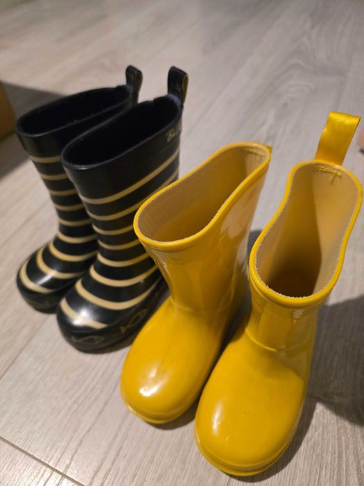 Cizme GALBENE de ploaie pentru fetite mar 23 si mar 20