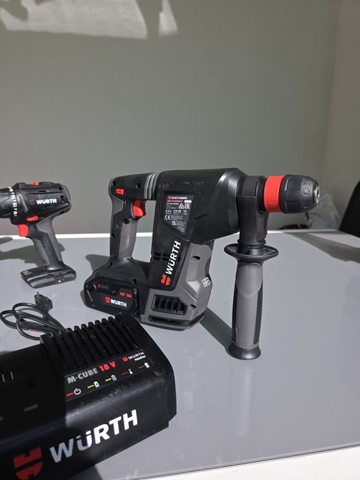 Set rotopercutor WURTH ABH 18 COMPACT 2 bucati plus 1 autofiletanta