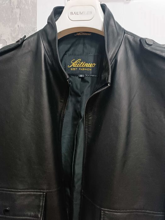 Женская кожанная куртка на весну размер 46