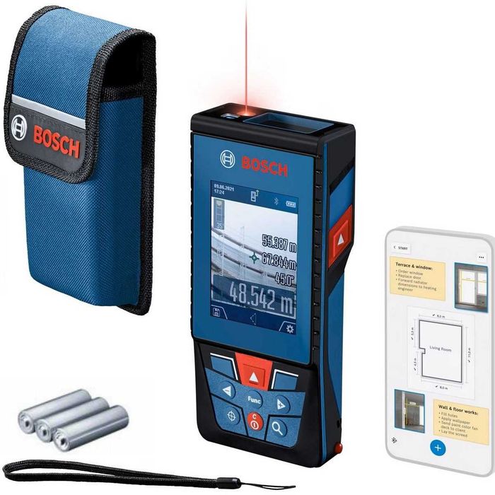 Лазерна ролетка Bosch GLM 100-25 C Professional, 100 м, Bluetooth