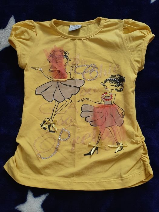 Футболки для девочек 4-5 лет. Все куплены в России