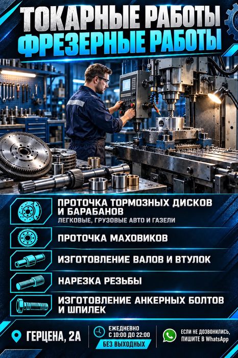 Токарь,токарные работы Расточка дисков под ступицу,фрезеровка