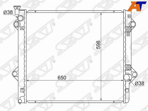 Радиатор Lexus Gx 470