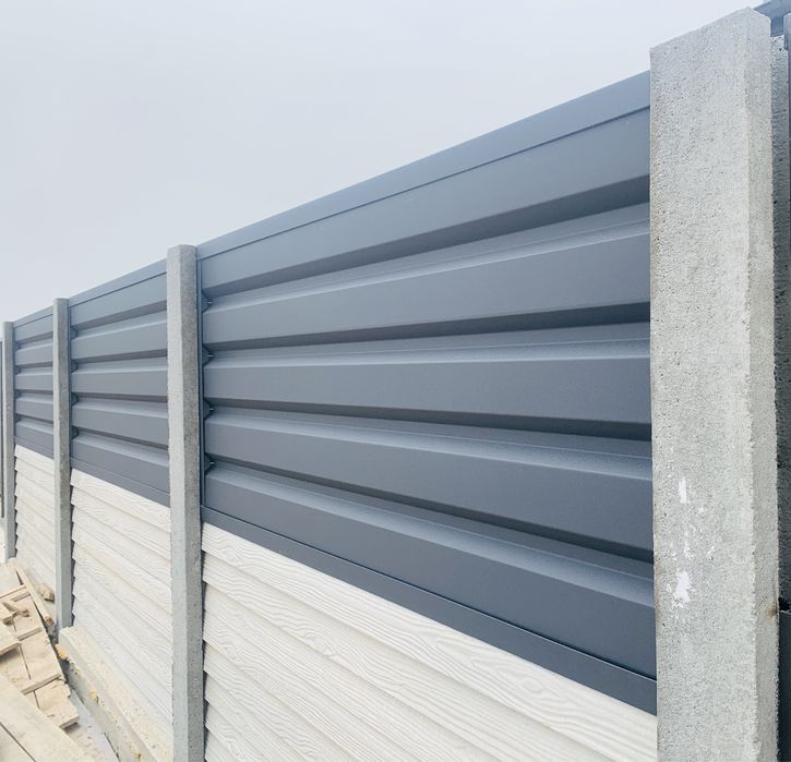 Gard metalic T35 – tabla vopsita electrostatic mat