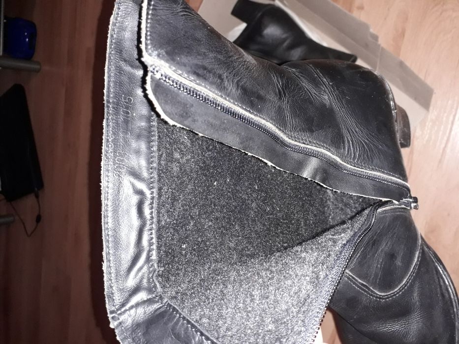 Дамски боти естествена кожа, набук