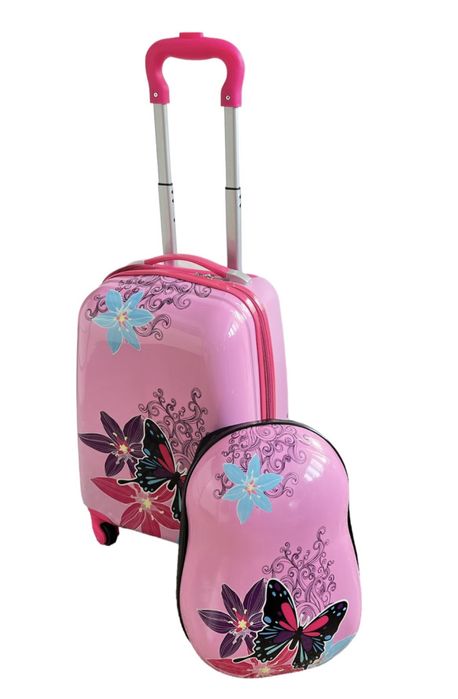 Детски куфар за ръчен багаж+раница 46x30x21 см | ABS, 4 колела 360°