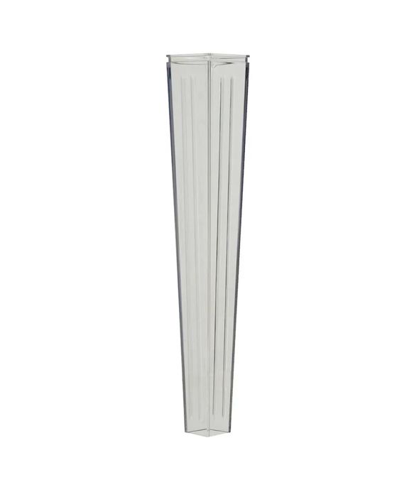 Masă dining premium din sticlă securizată 160×90 cm | Picioare policarbonat | Design modern