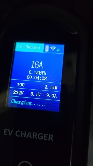 Charger 3,6//7.2 Kw, pt  mașini electrice și plug-in, control prin WiFi al puterii de incarcare