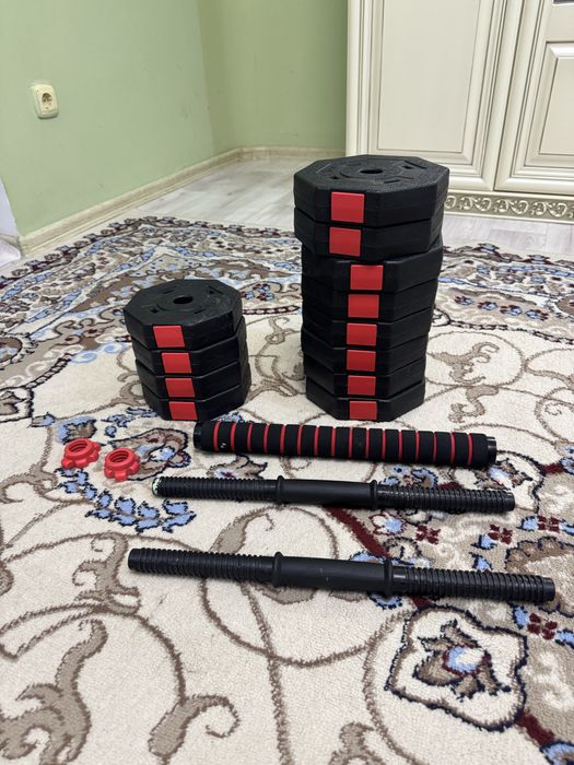 Гантели, штанга разборная