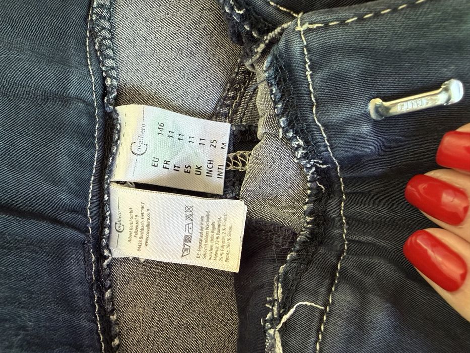 Vand pantaloni calarie Cavalliero, 146 cm, model jeans, navy