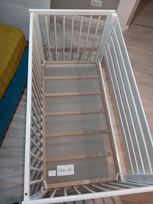 Pătuț bebe lemn cu saltea de cocos inclusă