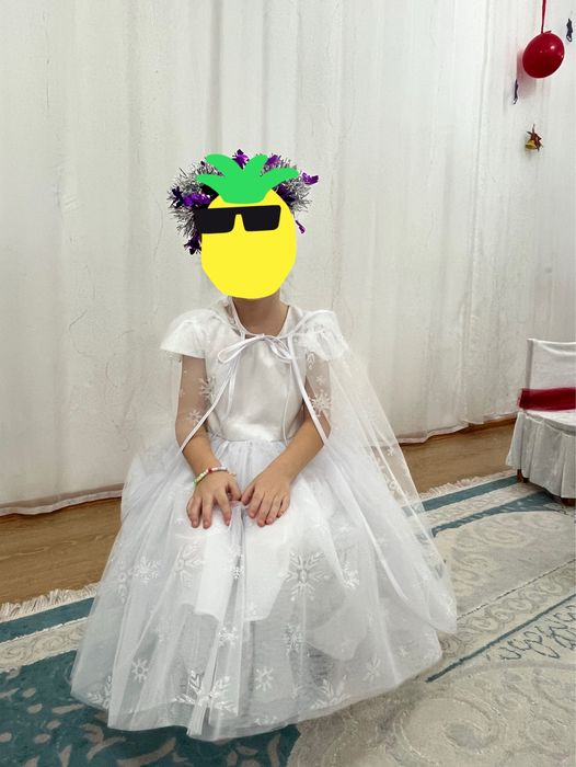 Платье Снежинка для девочки