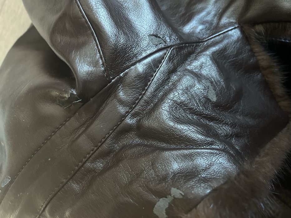 Дубленка мужская кожаная.