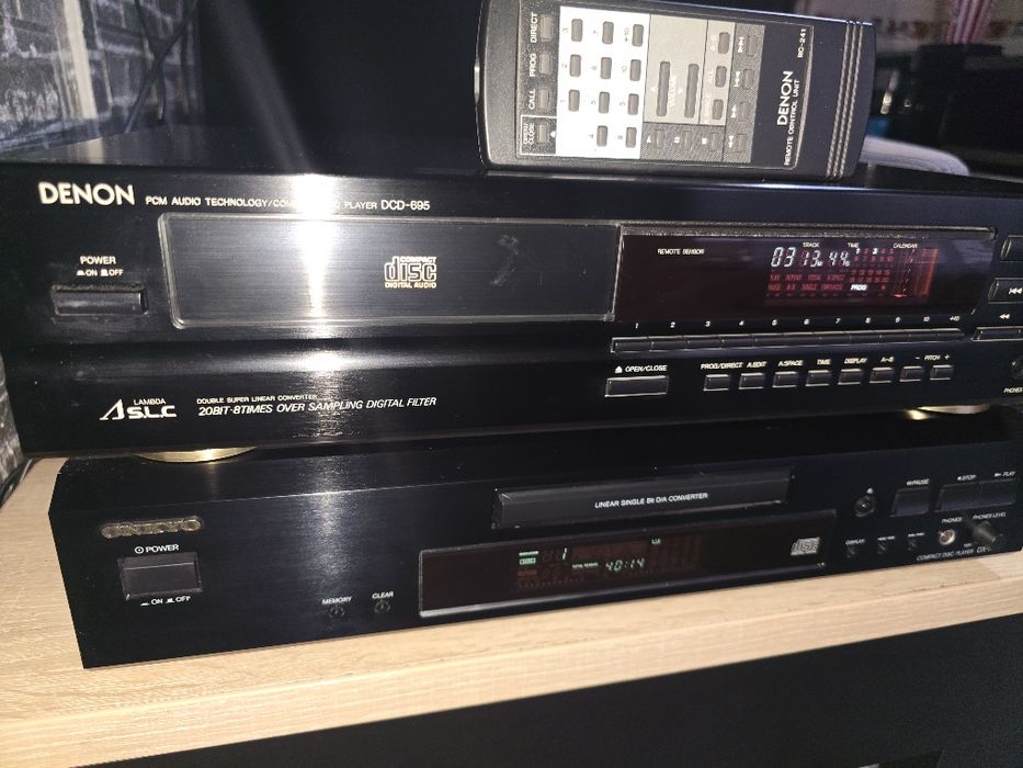 Pachet Hi-Fi Vintage: CD Player Denon DCD-695 + Onkyo DX-7333