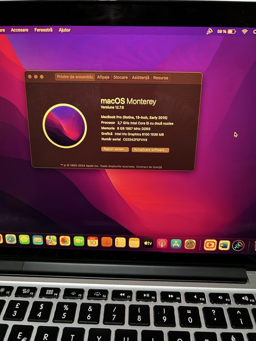 Macbook pro retina 13 inch Early 2015