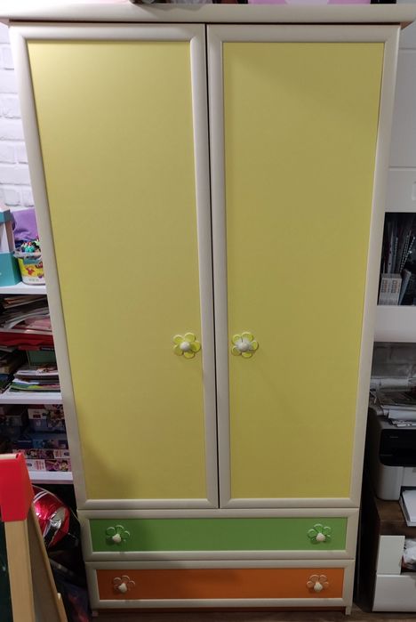 Детско легло + гардероб + скрин