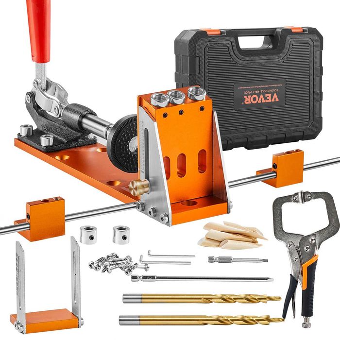 Set profesional pentru imbinari ascunse Pocket Hole jig