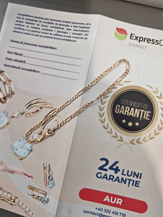 (Ag44 B6589.2) Bratara aur 14K 1.70g